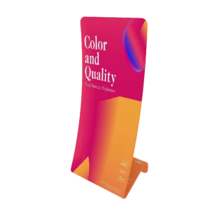 Trade Show Vertical Curved Tension Banner Stand