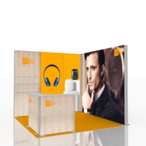 10*10ft Advertising Led Wall Display Design Portable Modular Seg Fabric Light Box Expo Exhibition Stand Exhibit Booth for Expo