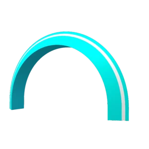 3D Round Fabric Trade Show Arch – Event Display