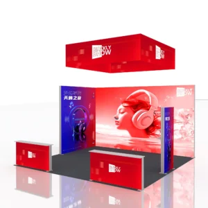 20*20ft Trade Show Displays & Exhibits Aluminium Exhibition Booth Light Box for Exhibition Show Hanging Banner Signs