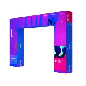 3D Rectangular Fabric Trade Show Arch – Portable Event Display Gate
