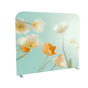 Straight Pillow Cover Tension Fabric Backdrop – Trade Show Booth Display