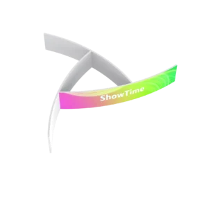 Triple Curved Hanging Banner Trade Show